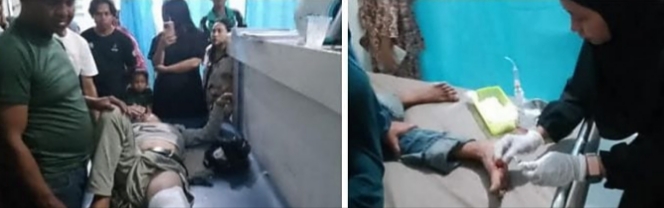 foto: dokumentasi kedua korban di klinik fayza